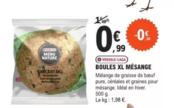 Versele-Laga - Boules XL Mésange offre à 0,99€ sur E.Leclerc Jardi