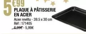 Plaque À Pâtisserie En Acier offre à 5,99€ sur La Foir'Fouille