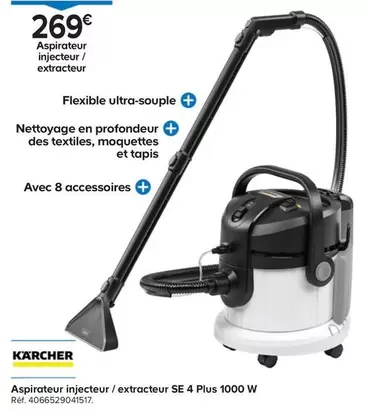 Kärcher - Aspirateur Injecteur /extracteur Se 4 Plus 1000 W offre à 269€ sur Castorama