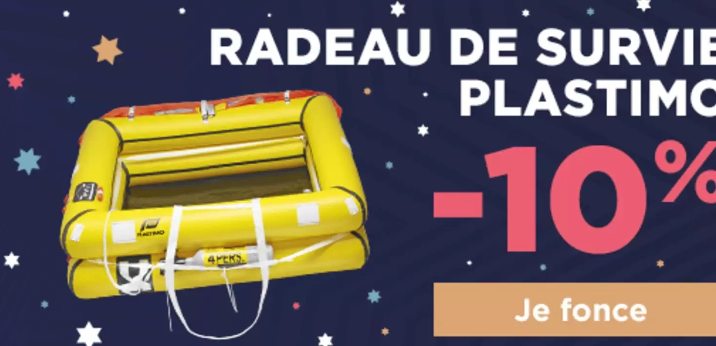 Radeau De Survie Plastimos offre sur Uship