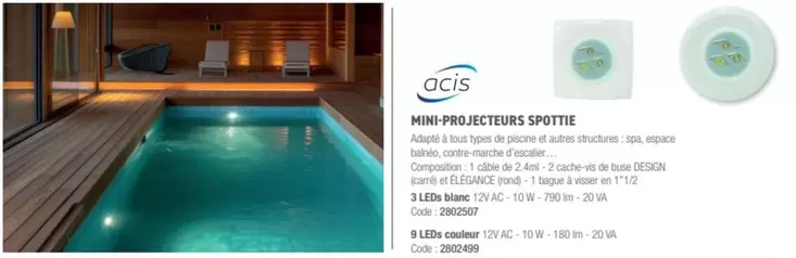 Acis - Mini Projecteurs Spotite offre sur Ciffréo Bona