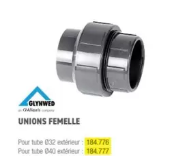 Glynwed - Unions Femelle offre sur Ciffréo Bona