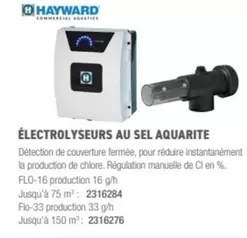 Hayward - Électrolyseurs Au Sel Aquarite offre sur Ciffréo Bona