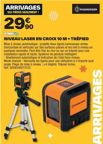 Planes - Niveau Laser En Croix 10 M + Trépied offre à 29,9€ sur Brico Dépôt