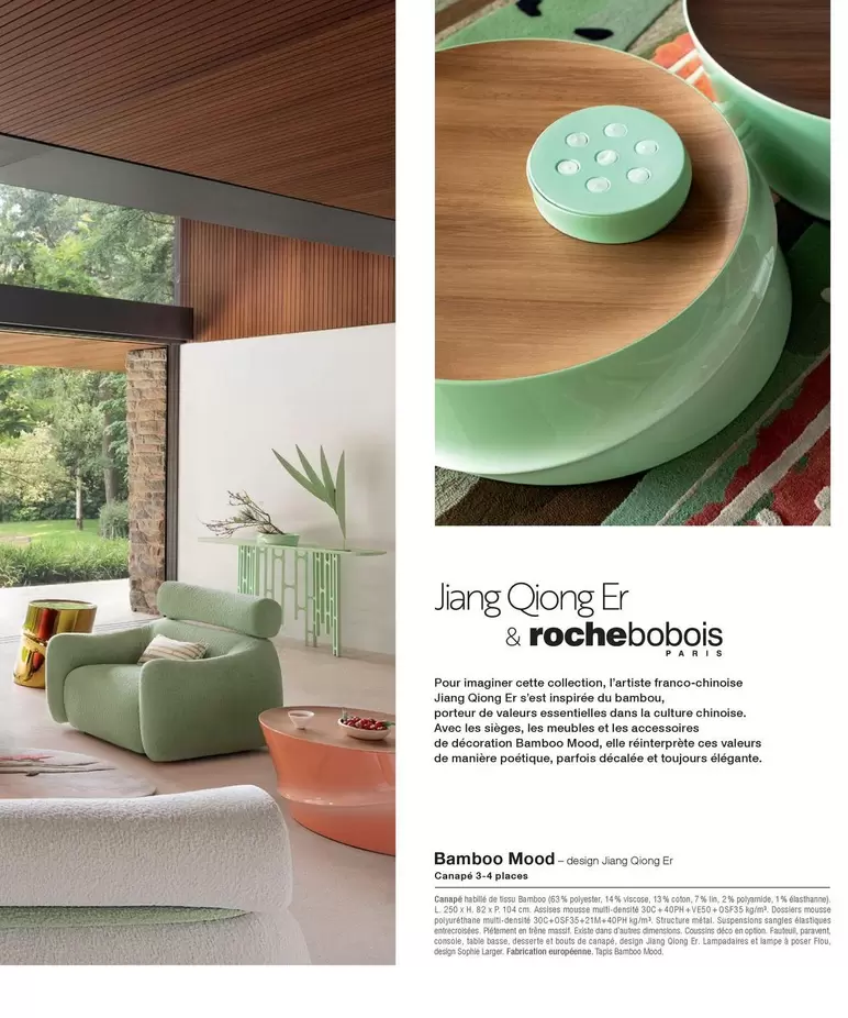 Bamboo Mood offre sur Roche Bobois