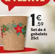 Set De 6 Gobelets 15cm offre à 1,59€ sur Maxi Bazar