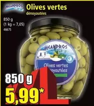 Meandros - Olives Vertes offre à 5,99€ sur Norma