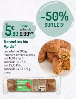 Nonnettes Bio offre à 5,83€ sur Botanic