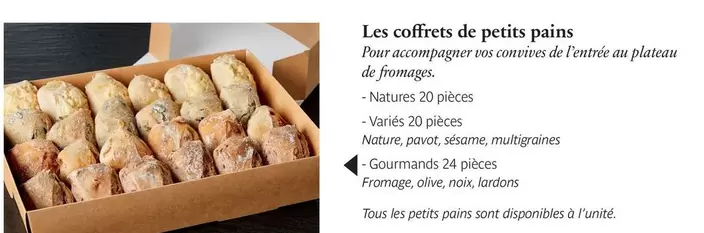 Les Coffrets De Petits Pains offre sur Paul