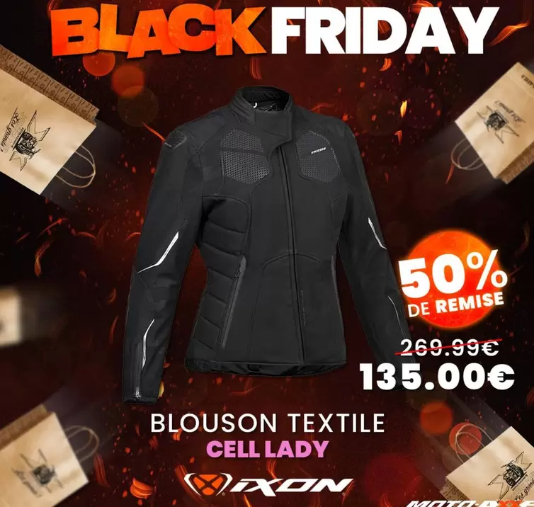 Blouson Textile Cell Lady offre à 135€ sur Moto-Axxe