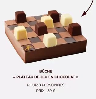 Bûche Plateau De Jeu En Chocolat offre à 59€ sur Amorino