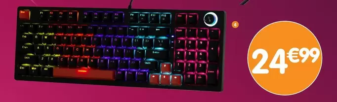 Clavier Gaming  offre à 24,99€ sur B&M