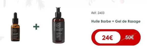 Nutrimetics - Huile Barbe + Gel De Rasage offre à 24€ sur Nutrimetics