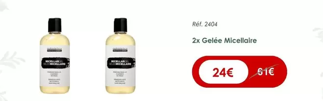 Nutrimetics - 2x Gelée Micellaire offre à 24€ sur Nutrimetics