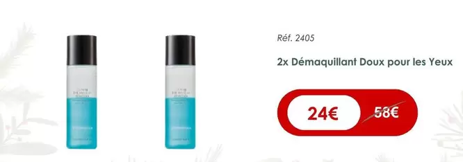 Nutrimetics - 2x Démaquillant Doux Pour Les Yeux offre à 24€ sur Nutrimetics