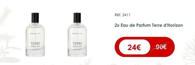 Nutrimetics - 2x Eau De Parfum Terre D'Horizon offre à 24€ sur Nutrimetics