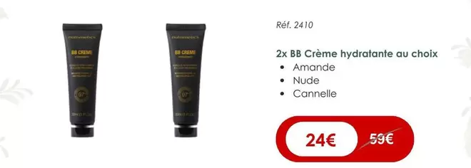 Nutrimetics - 2x BB Crème Hydratante Au Choix offre à 24€ sur Nutrimetics