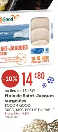 Noix De Saint-jacques Surgelées offre à 14,8€ sur L'Eau Vive