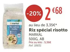 Markal - Riz Spécial Risotto offre à 2,68€ sur L'Eau Vive