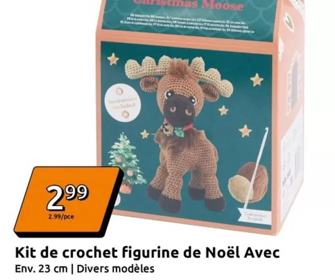 Kit De Crochet Figurine De Noël Avec offre à 2,99€ sur Action