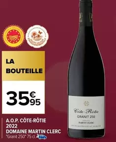 A.o.p. Côte-rôtie 2022 offre à 35,95€ sur Carrefour City