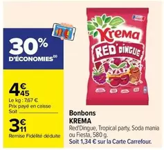 Krema - Bonbons offre à 3,11€ sur Carrefour City