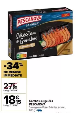 Pescanova - Gambas Surgelées offre à 18,15€ sur Carrefour City