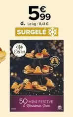 Carrefour - Extra 50 Mini Festive & Chaussimas offre à 5,99€ sur Carrefour