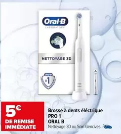 Oral-B - Brosse À Dents Électrique Pro 1 offre à 5€ sur Carrefour