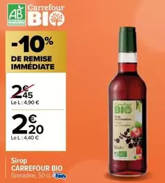 Carrefour - Sirop offre à 2,2€ sur Carrefour