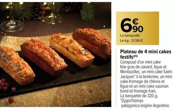 Canard - Plateau De 4 Mini Cakes Festifs offre à 6,9€ sur Carrefour