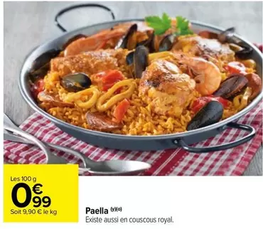 Royal - Paella offre à 0,99€ sur Carrefour Drive