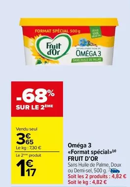 Fruit d´Or - Omega 3 offre à 3,65€ sur Carrefour Drive