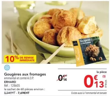 Erhard - Gougères Aux Fromages offre à 0,13€ sur Metro