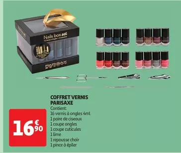 Parisax - Coffret Vernis offre à 16,9€ sur Auchan Hypermarché