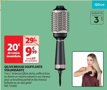 Qilive - Brosse Soufflante Volumisante offre à 9,99€ sur Auchan Hypermarché