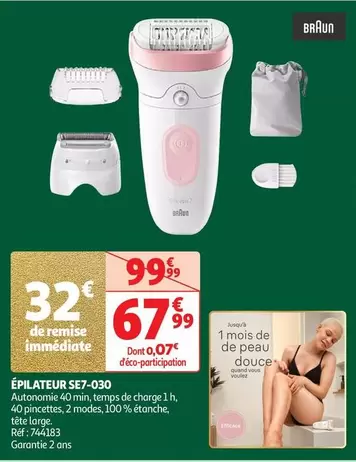 Braun - Épilateur SE7-030 offre à 67,99€ sur Auchan Hypermarché