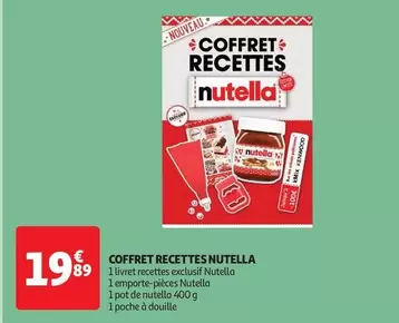 Nutella - Coffret Recettes offre à 19,89€ sur Auchan Hypermarché