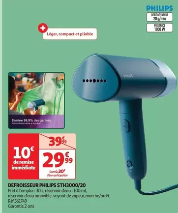 Philips - Defroisseur STH3000/20 offre à 29,99€ sur Auchan Hypermarché