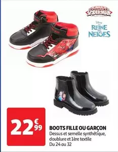 Boots Fille Ou Garçon offre à 22,99€ sur Auchan Hypermarché