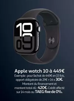 Apple - Watch 10   offre à 449€ sur Auchan Hypermarché