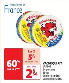 La Vache Qui Rit - 17,5 MG 384g offre à 2,56€ sur Auchan Hypermarché