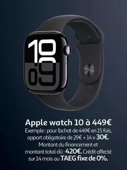 Apple - Watch 10 offre à 449€ sur Auchan Hypermarché