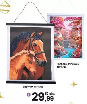 Crystal Art - Kit Poster Chevaux 41146746 , Paysage Japonais 41146747 offre à 29,99€ sur JouéClub