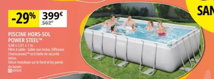 Bestway - Piscine Hors-Sol Power Steel offre à 399€ sur Irrijardin