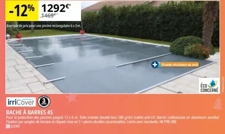 Irricover - Bache À Barres 4S offre à 1292€ sur Irrijardin