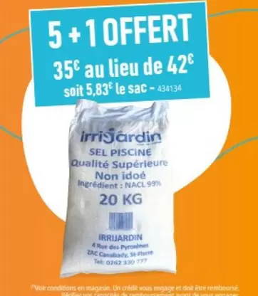 Irrijardin - Sel Piscine offre à 35€ sur Irrijardin