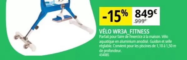 Irrijardin - Vélo WR3A_Fitness offre à 849€ sur Irrijardin