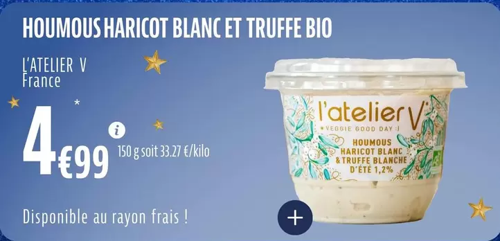 Houmous Haricot Blanc Et Truffe Bio offre à 4,99€ sur La Vie Claire