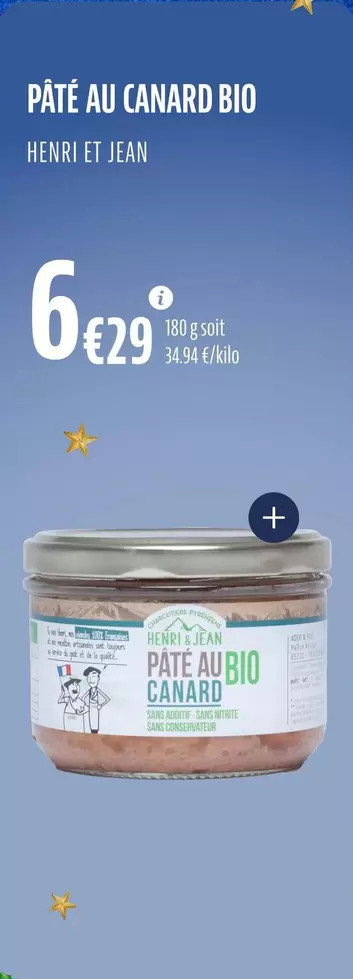 Canard - Pate Aubio offre à 6,29€ sur La Vie Claire